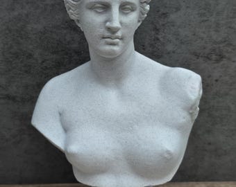 Aphrodite Bust Statue | Venus Greek Roman Goddess Sculpture | Classical Art– 3D Printed