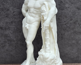 Farnese Hercules Statue, Greek Hero 3D Printed Sculpture, Hercules Mythology Decor, Heroes of Olympus Art, Gym Strength Gift