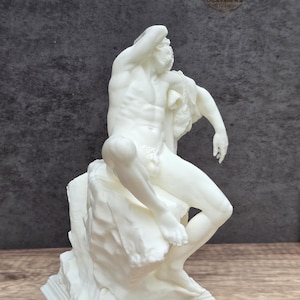 Barberini Faun Statue, Sleeping Satyr Sculpture 3D Printed, Ancient Greek Mythology Decor, Greek God Art, Classical Museum Replica