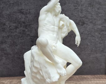 Barberini Faun Statue, Sleeping Satyr Sculpture 3D Printed, Ancient Greek Mythology Decor, Greek God Art, Classical Museum Replica