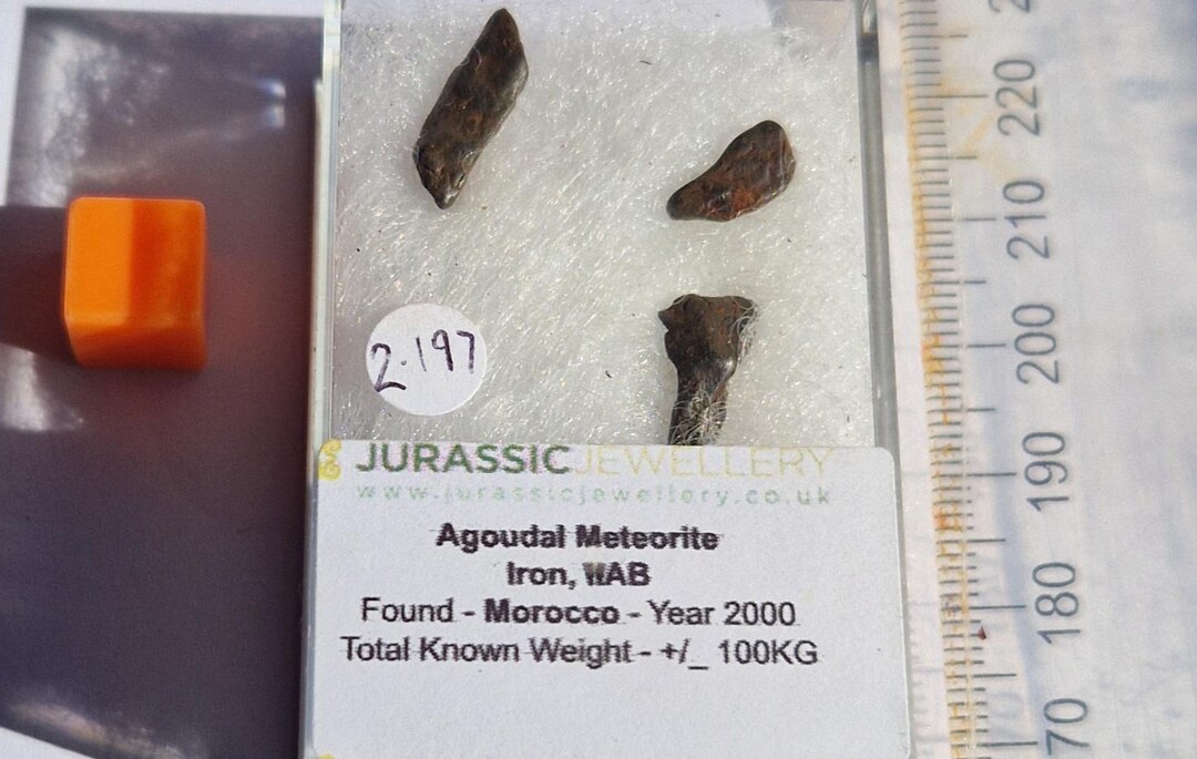 Agoudal Iron Meteorite Set – 3 Genuine Meteorites – Rare Moroccan ...