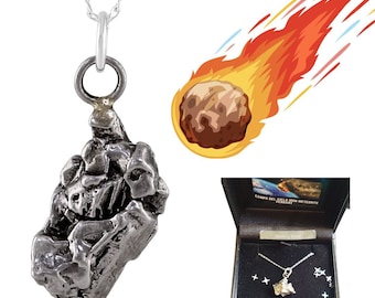 Collar de meteorito de hierro entero: ¡UN CLÁSICO!
