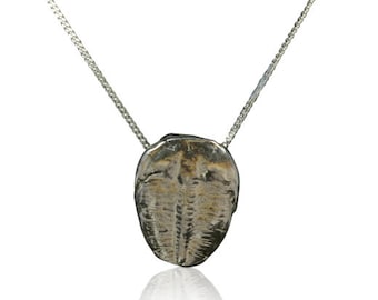Solid Silver Trilobite Necklace - Stunning Double Box Presentation
