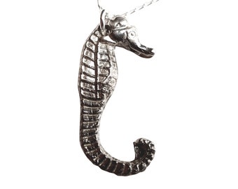 Solid Silver Seahorse Necklace – With Sterling Silver Chain