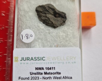 Ureilite Meteorite -ULTRA RARE Meteorite Type - NWA 16411 -  - Boxed and Certificated  -