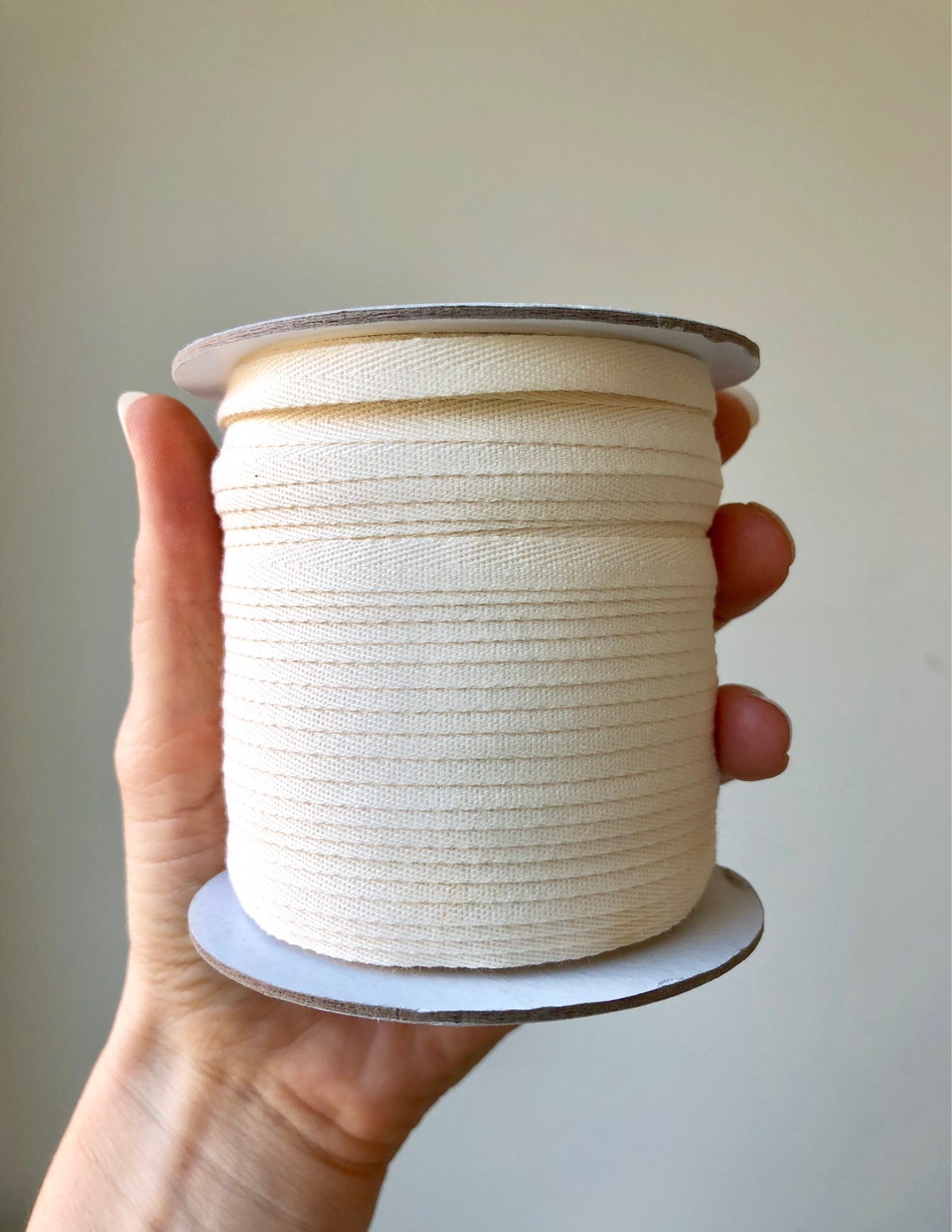 Cotton Ribbon 100 yards Natural Cotton twill tape EXTRA FINE Etsy