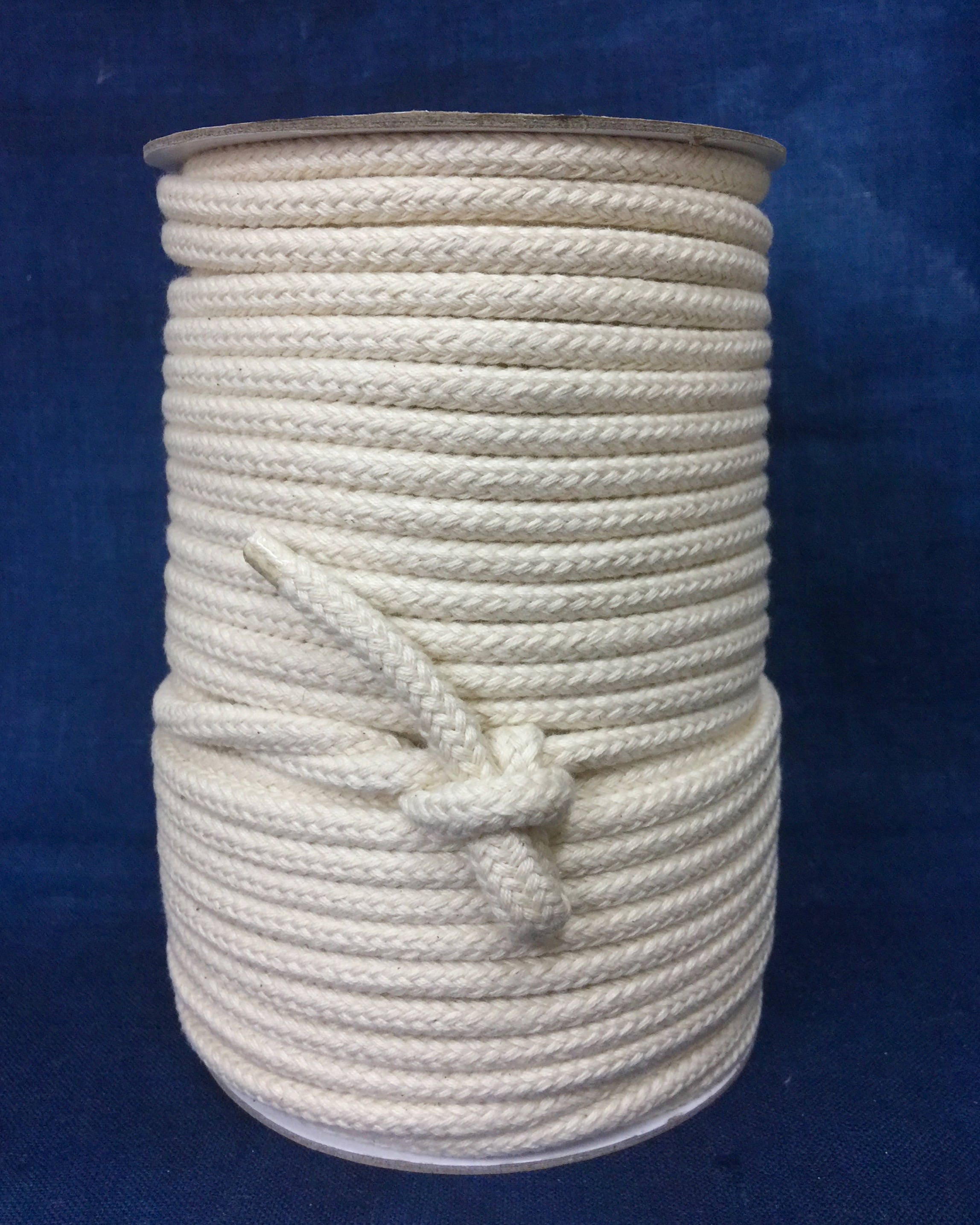 7mm Cream cotton braided rope / Natural Rope / Cream Cotton Etsy
