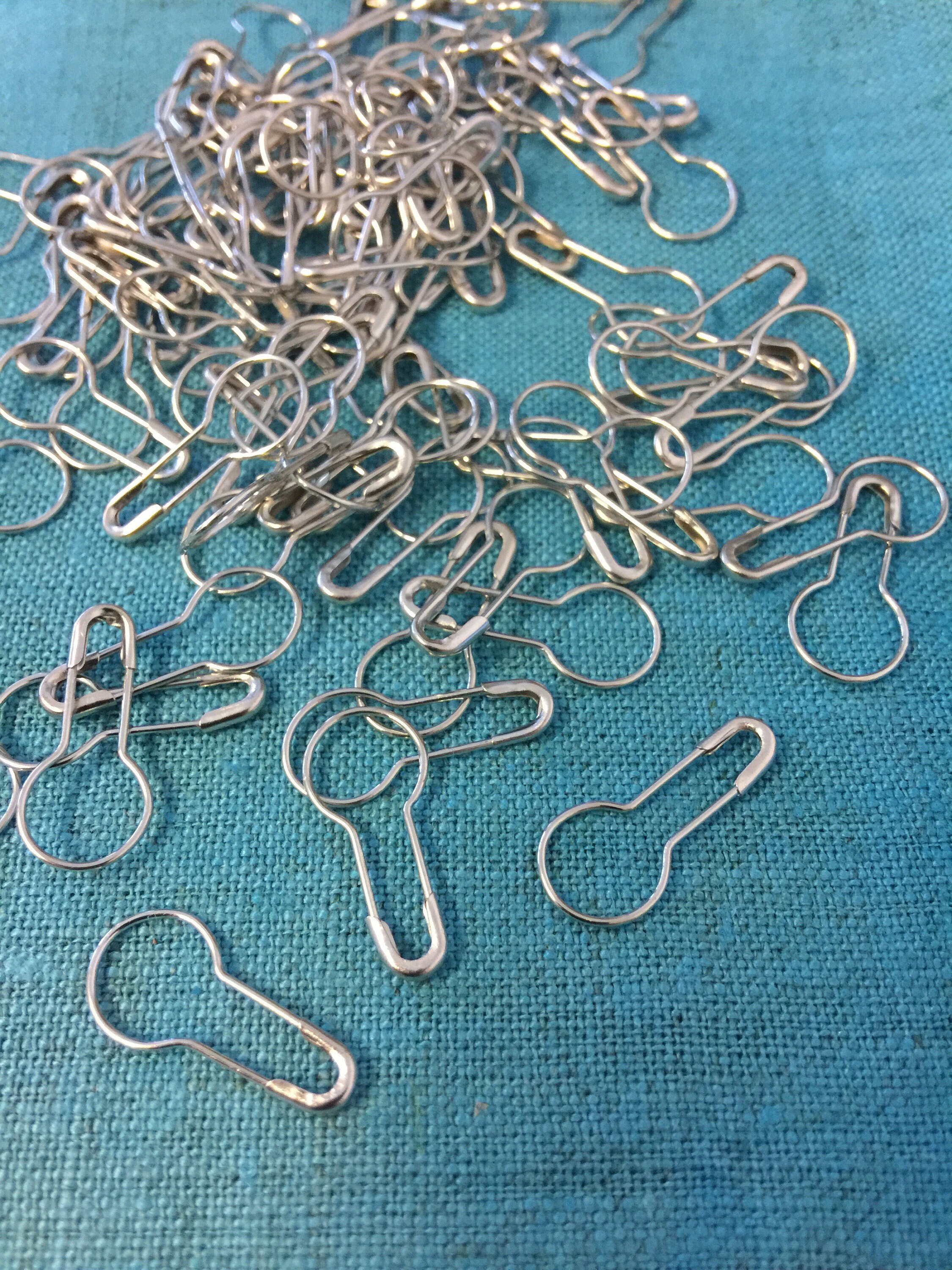 Silver calabash safety pins for clothing tags hang tags Etsy