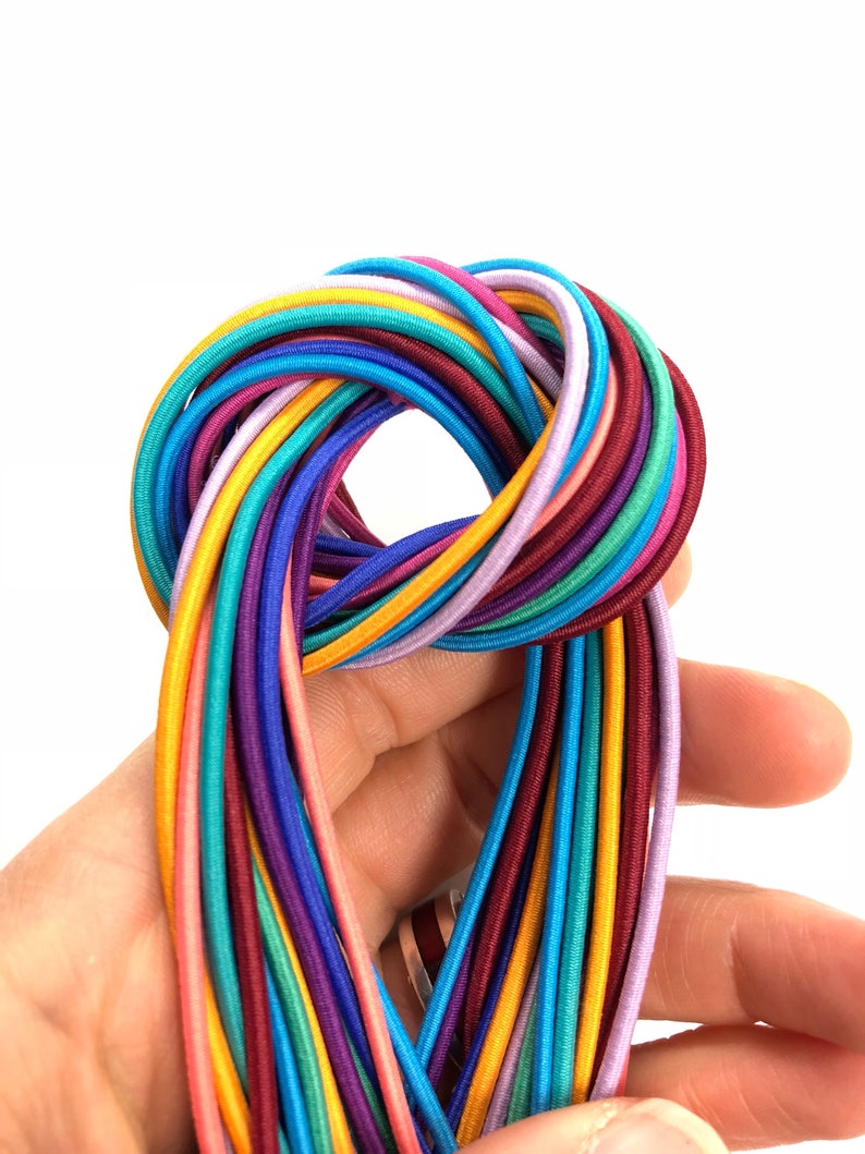 2mm Elastic Drawcord in Over 200 Colours Polyester Elastic Etsy