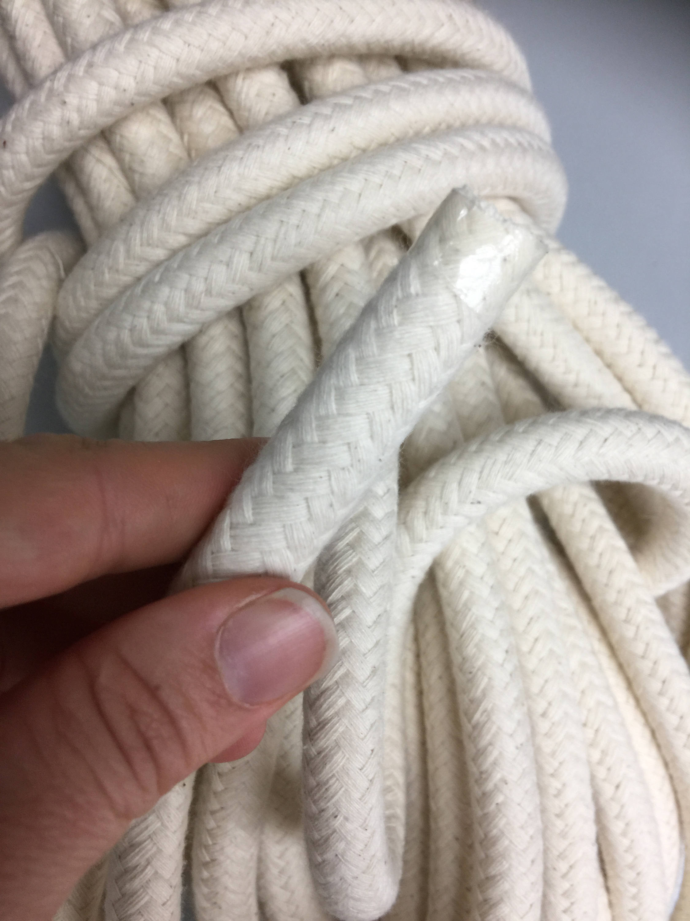 12mm Cream cotton braided rope Natural Rope / Cream Cotton Etsy