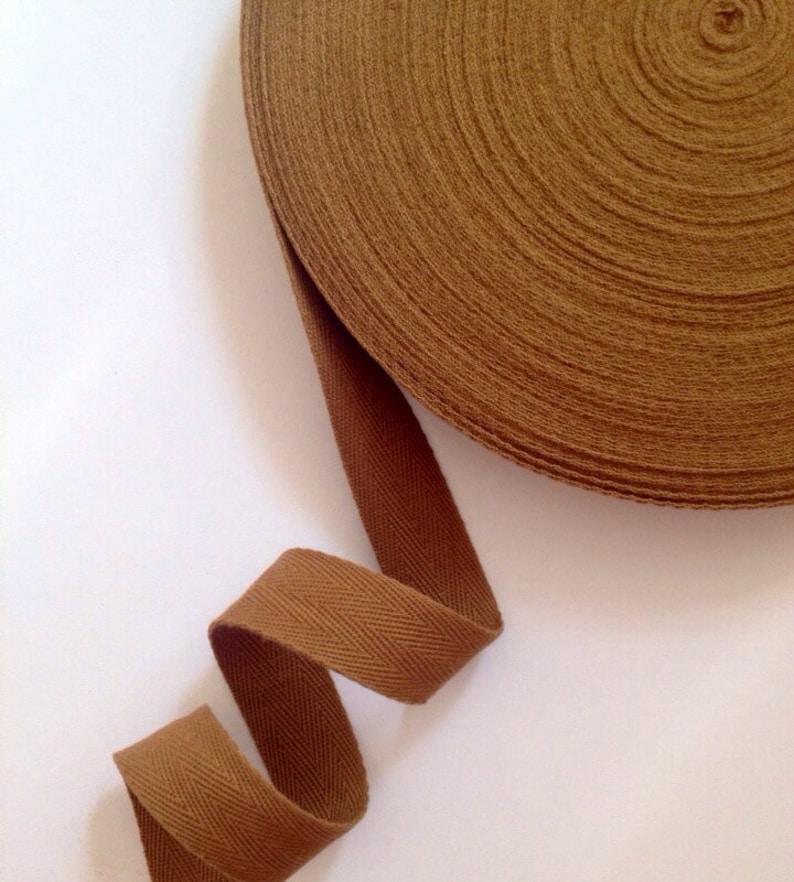 1 Cotton Twill Tape Herringbone Tape Sold by the Yard Etsy