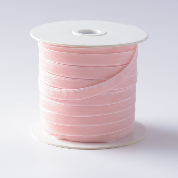 10 yard 3//8/" Velvet Ribbon 9mm//Satin Back//craft//trim Hot Pink