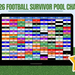 2026 Football Survivor Pool Chart: Google Sheets Matchup Tracker (Printable PDF Included)