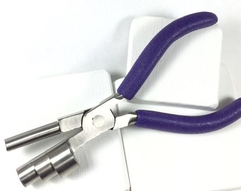 Ring coiling pliers, 13 16 20 mm size bending pliers, Wrap and tap pliers, earring chain pendant Looping pliers by Romazone