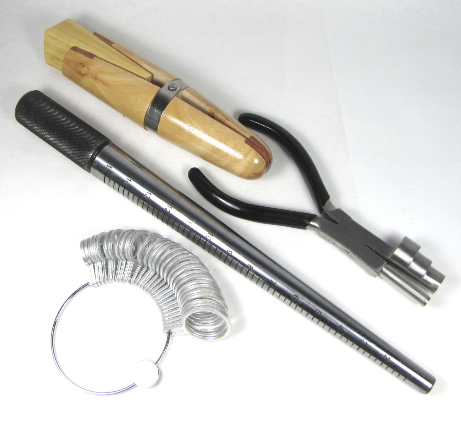 Intermediate Rings Tools Ring Making Tools Kit by Romazone, Steel Ring Mandrel Set, Ring Coiling ...