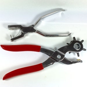 Leather Hole Punch Pliers Combo Set - 3/32 - 3/16 Hole Sizes 6 Punch ...