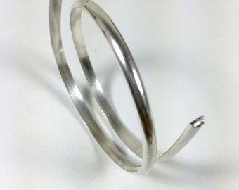 8 Gauge Half Round Wire, Sterling Silver Wire, 1 ft Wire, Jewelry Wire 3.25mm x 1.63 mm, Cuff Wire, Bangle Wire, Ring Wire, Romazone