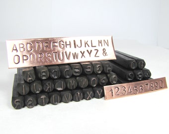 6mm Metal Letter Stamps Set, 1/4 inch Stamps Set, Metal Stamps, Big Letters Stamps, Initial Stamping, Jewelry Stamping, Large Letters