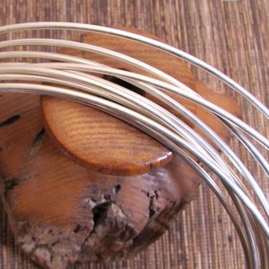 Round Wire, Heavy 10 Gauge Wire, Dead Soft Wire, Sterling Silver Wire, 1 ft Length, Rings Wire, Bangle Wire, Cuff Wire, Neck Ring Wire image 3