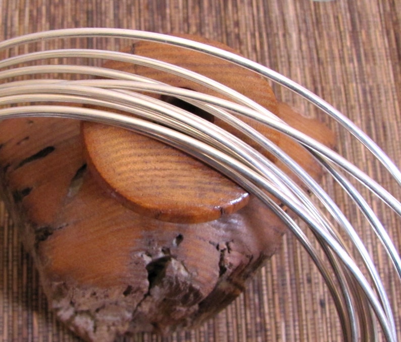 Round Wire, Heavy 10 Gauge Wire, Dead Soft Wire, Sterling Silver Wire, 1 ft Length, Rings Wire, Bangle Wire, Cuff Wire, Neck Ring Wire image 3
