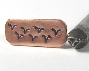 Native American,  19,  3 x 3mm, southwest design, tribal jewelry stamp, old pawn design