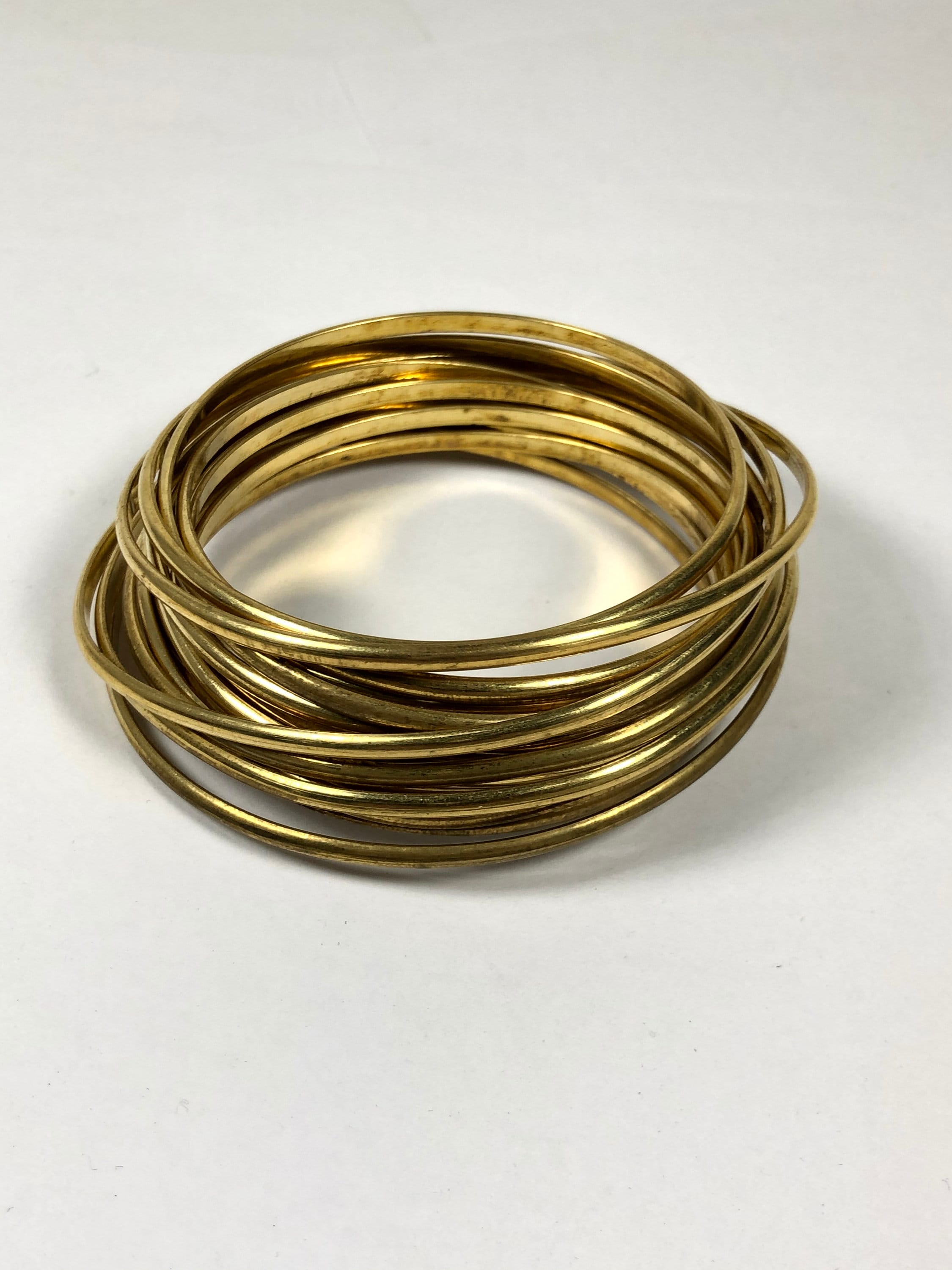 Brass Half Round wire 10 ft of 10 gauge tribal bangel Red Etsy