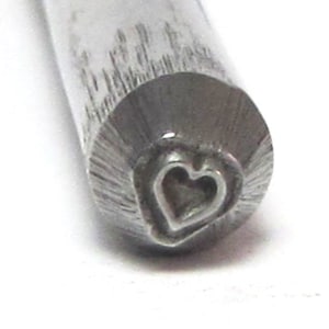 Mini Heart Stamp, 2.5 mm Heart Stamp, Small Heart Stamp, Heart-Shaped Jewelry, Love Jewelry Stamp, Romantic Jewelry Metal Stamp, Romazone