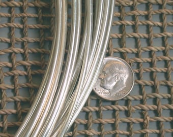 12 Gauge Round Wire, Dead Soft Wire, Sterling Silver Wire, 1 ft Length Wire, Bangle Bracelet Wire, Bracelet Wire, Ring Wire, Jewelry Making