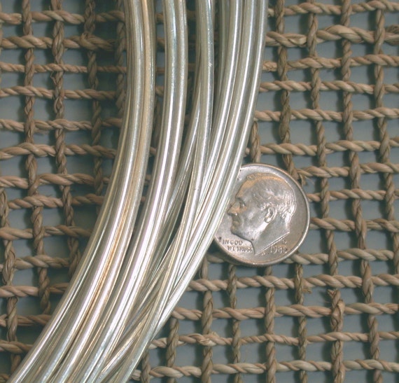 12 Gauge Round Wire Dead Soft Wire Sterling Silver Wire 1 Ft