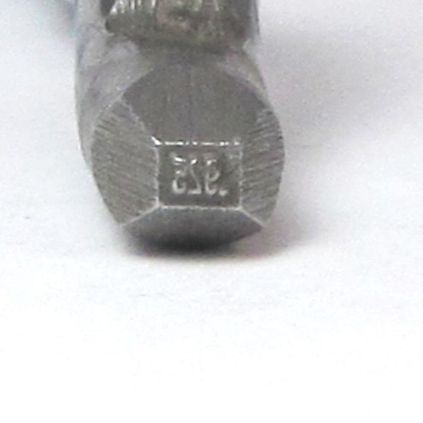 rings .925 hallmark  design stamp for silver working and charm stamping 2.5mm x 1.5mm