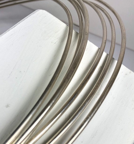Round Wire, Heavy 10 Gauge Wire, Dead Soft Wire, Sterling Silver Wire, 1 ft Length, Rings Wire, Bangle Wire, Cuff Wire, Neck Ring Wire