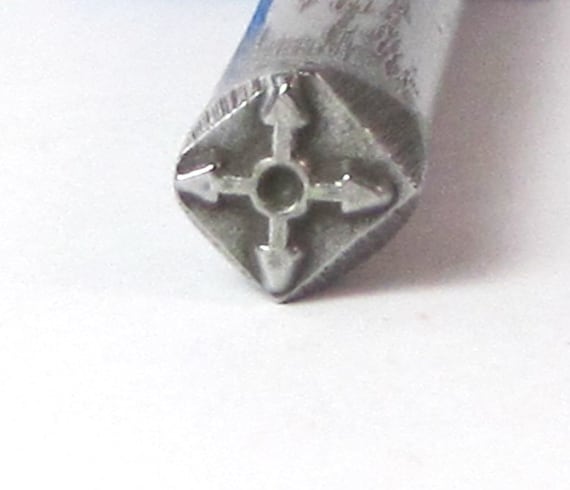 Native American 1 Stamp, 5x5 mm Jewelry Stamp, Design 1 Metal Stamping, Tribal Jewelry Making, Southwest Stamp, Jewelry Maker Gift, Romazone