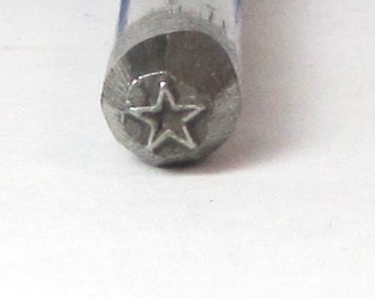 Mini Star Stamp, Star Design 3mm, Small Star Stamp, Metal Stamp, Jewelry Stamping, Earrings Stamping, Charm Stamp, Jewelry Making, Romazone