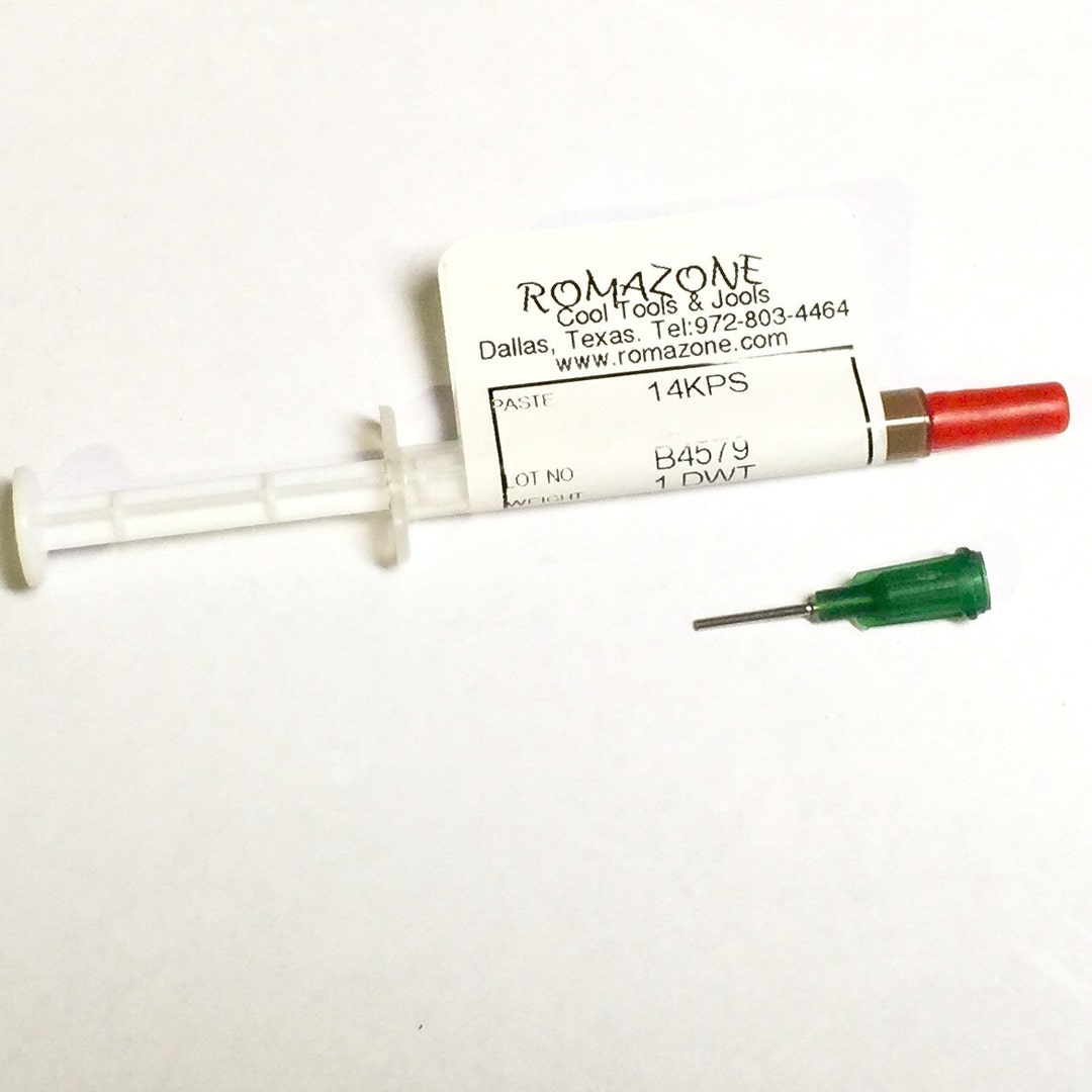 Rose Gold Solder, 14k Pink Solder, Solder Paste 1 Dwt Tube,flux Mixed