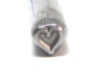 Heart Stamp, 5mm x 5mm Steel Stamp, Metal Stamping, Jeweler Gift, Jewelry Stamping Tools, Cute Heart Stamp, Jewelry Designer Gift, Romazone