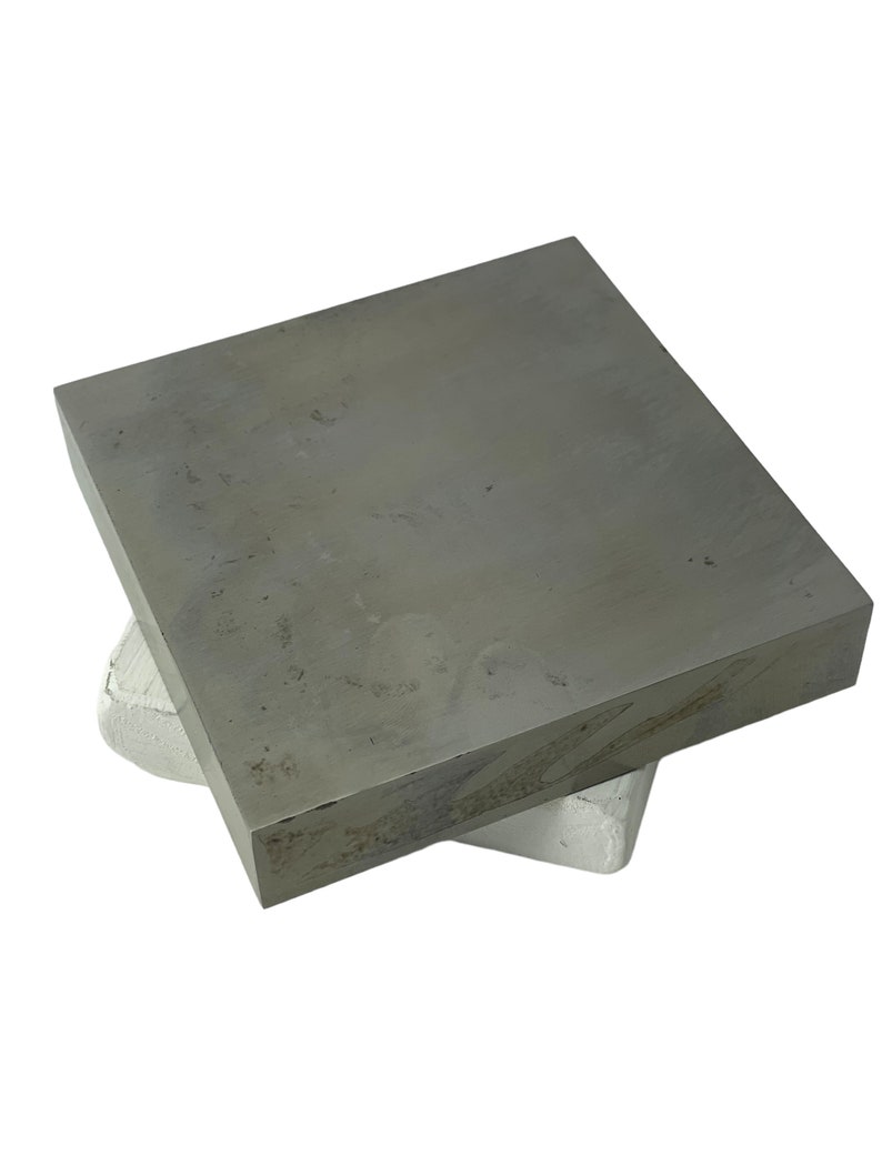 Steel Block 4 x 4 x 3/4 7 inch, Bench Block, Sand Bag, Hammer Pillow, Rubber Block, Stamping Block, Forging Block, Jewelry Stamping image 2