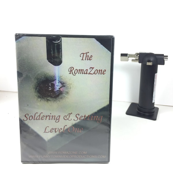 Jewelry soldering tutorial on DVD or Flash Drive ~ Soldering and cabachon setting class for beginners ~ Simplified torch soldering