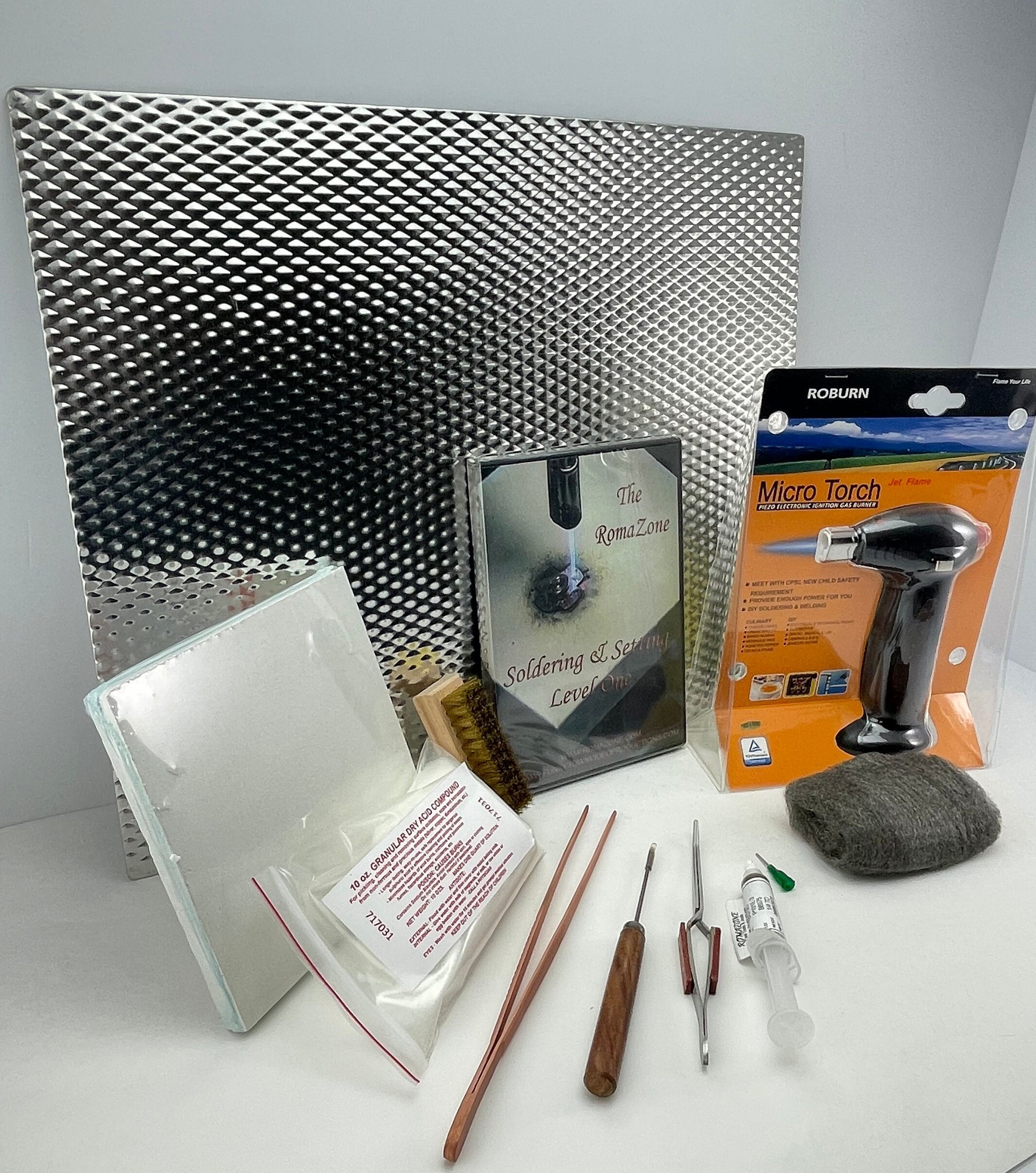 Standard Jewelry Soldering Kit with Silver Solder Wire
