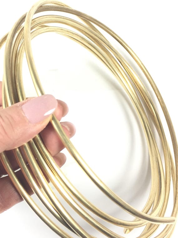 14K Gold Plated Brass Wire Sleeve Curved Tube For Necklace Bracelet Making  Supplies Components DIY Jewelry Accessories Material