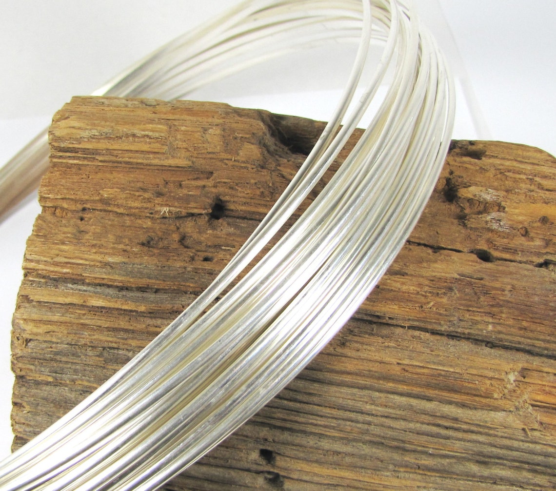 10 Gauge Half Round Sterling Silver Wire 1 Ft of Wire 10 Etsy