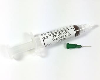 Gold Filled Paste Solder 2 dwt pennyweight, soldering paste, for any yellow metal, solder brass, bronze and solder gold filled metals