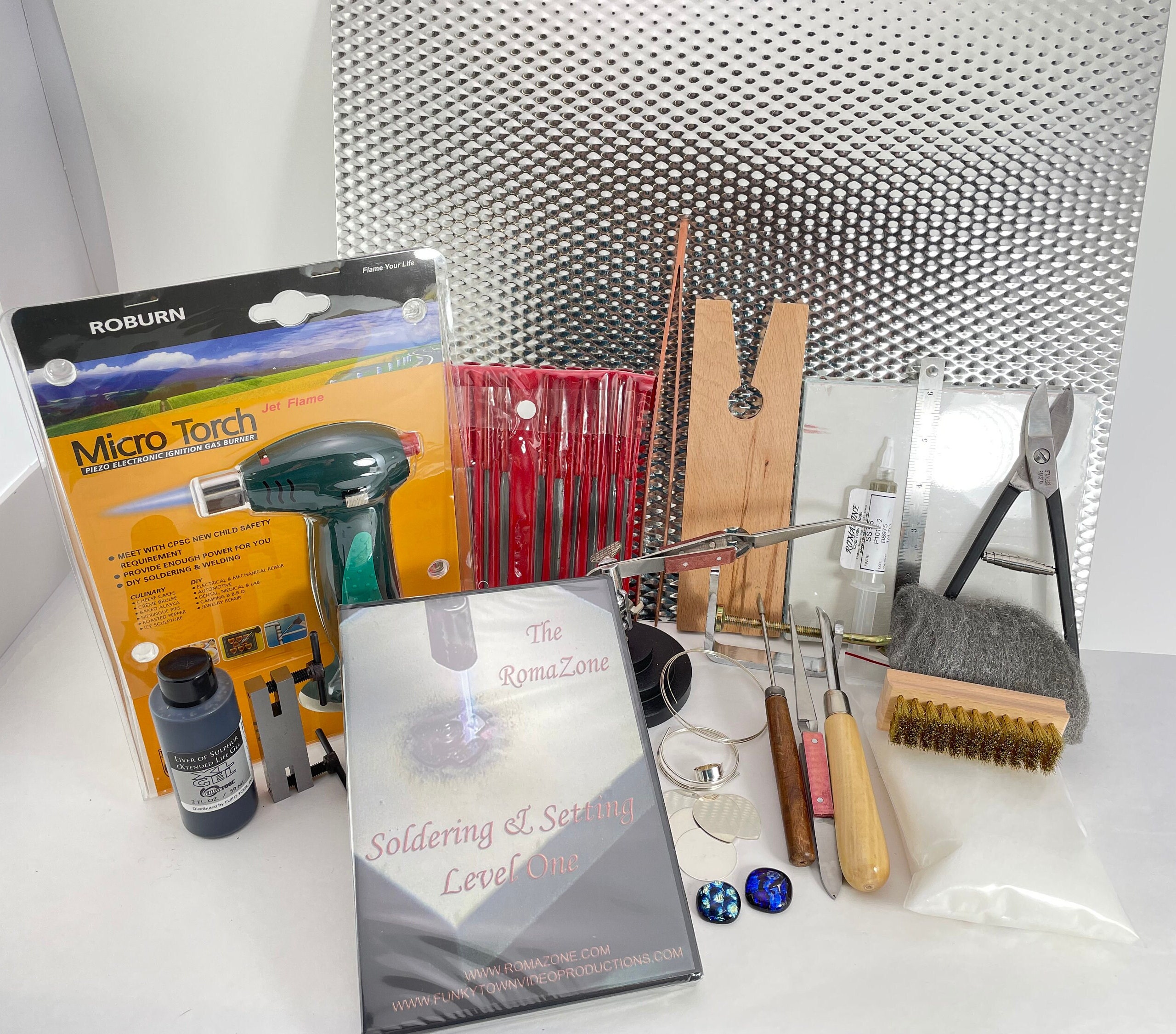 Jewelry Soldering Kit, 11 Pieces, Beginner Soldering Kit, Jewelry Maker  Gift, Silver Working Kit, Soldering Starter Kit, Romazone 
