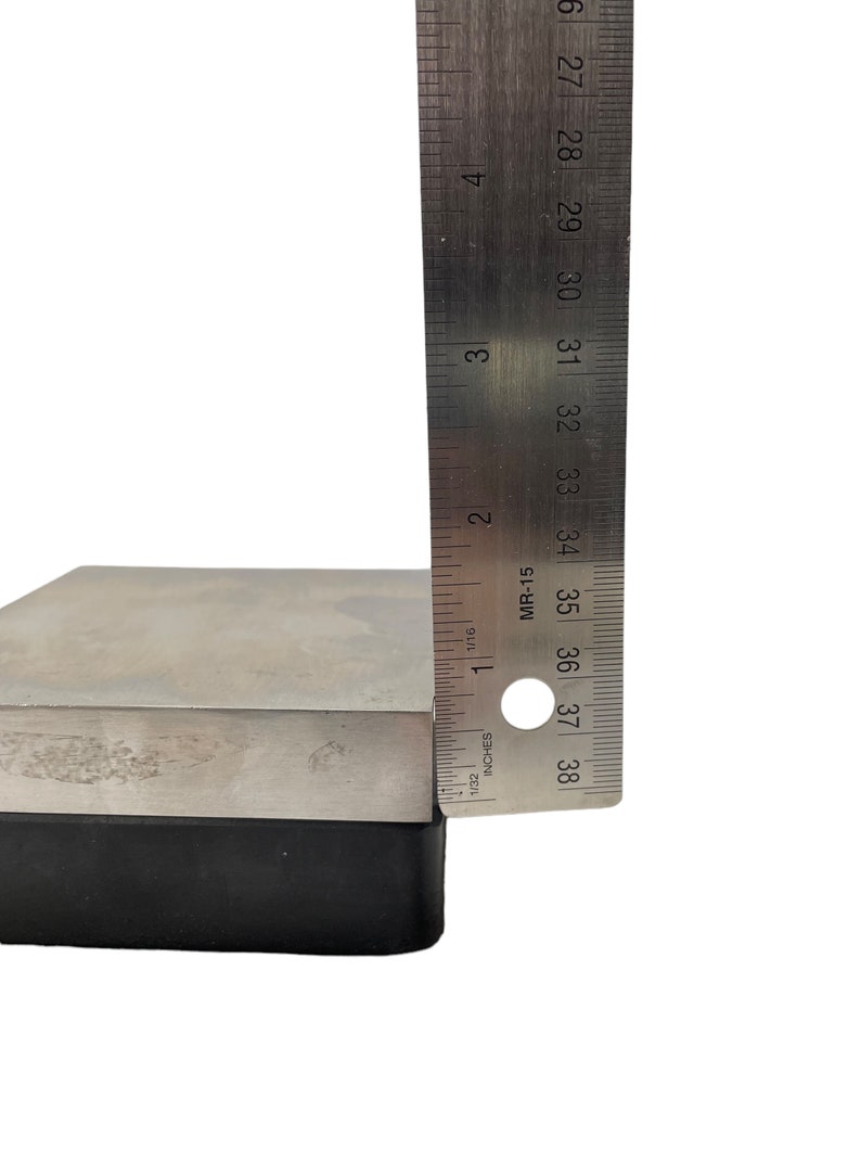 Steel Block 4 x 4 x 3/4 7 inch, Bench Block, Sand Bag, Hammer Pillow, Rubber Block, Stamping Block, Forging Block, Jewelry Stamping image 8