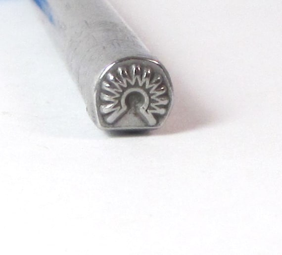 Native American -6- Design 5 x 5 mm Stamp for tribal jewelry stamping Headdress
