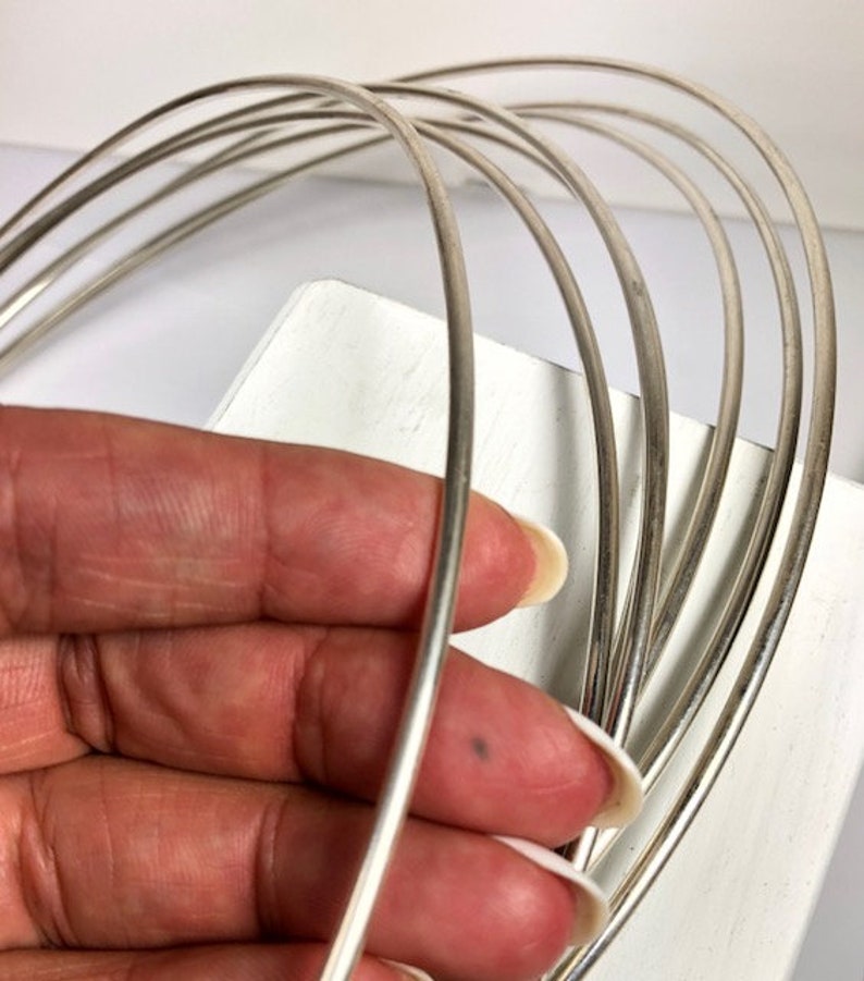 Round Wire, Heavy 10 Gauge Wire, Dead Soft Wire, Sterling Silver Wire, 1 ft Length, Rings Wire, Bangle Wire, Cuff Wire, Neck Ring Wire image 2