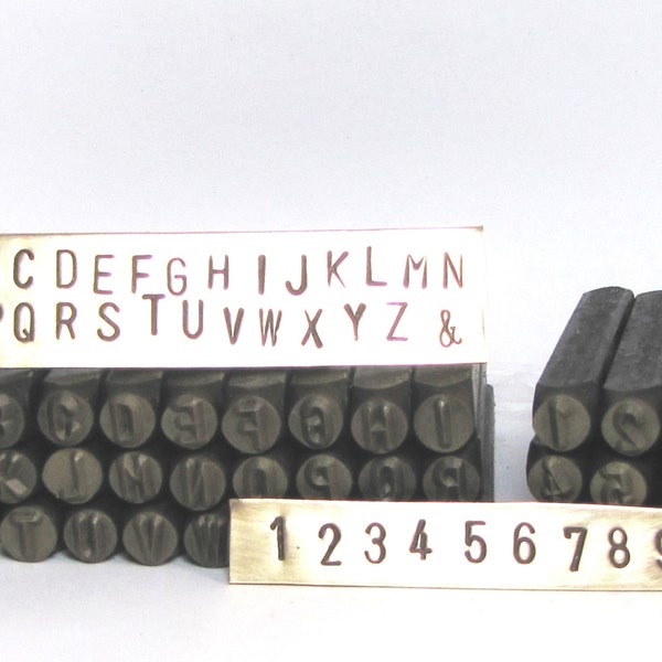 Metal Number Stamps Etsy