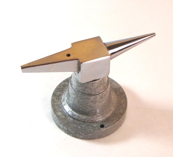 Double Horn Anvil Jewelers Bench Tool Metal Working Forming Shaping Wide Base 2.2Lb. FR-PD