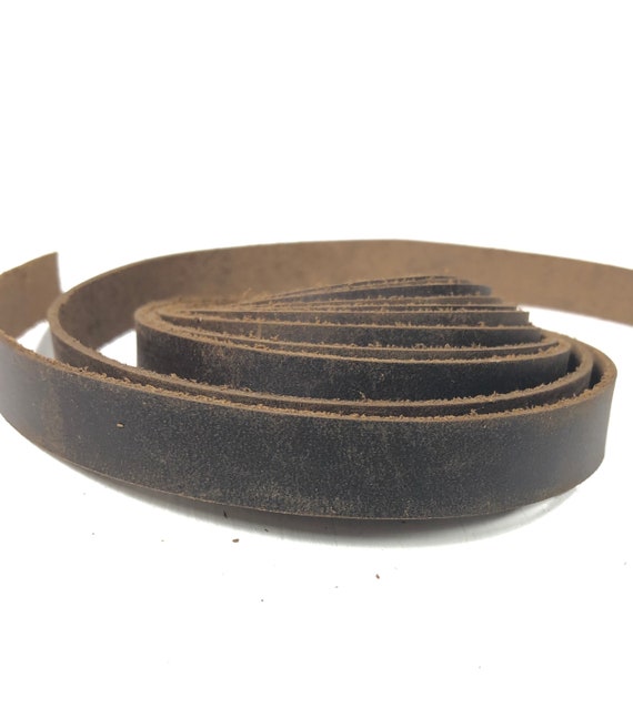 Cuff leather straps 2 48 inch desert brown .5 inch wide | Etsy