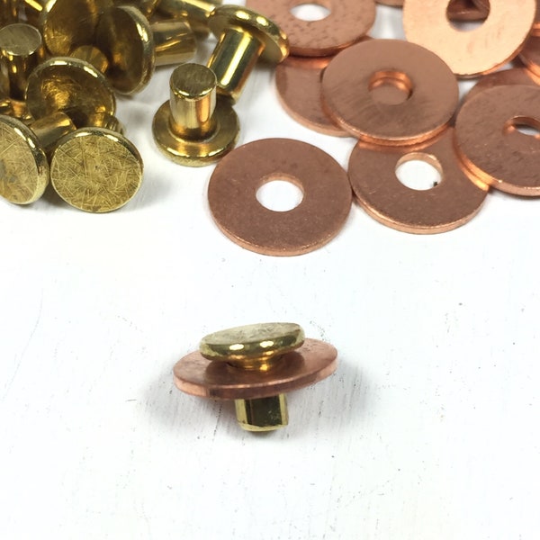 Brass Rivets Etsy