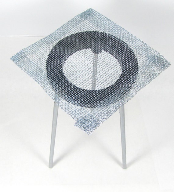 Metal Solder stand with high heat mash top. Torch enameling, soldering. Lets you heat from the bottom